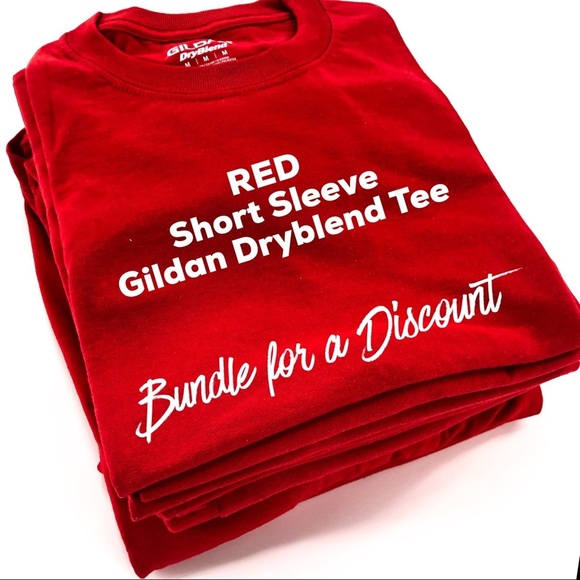 Gildan Other - 👕Red Gildan Dryblend Tee